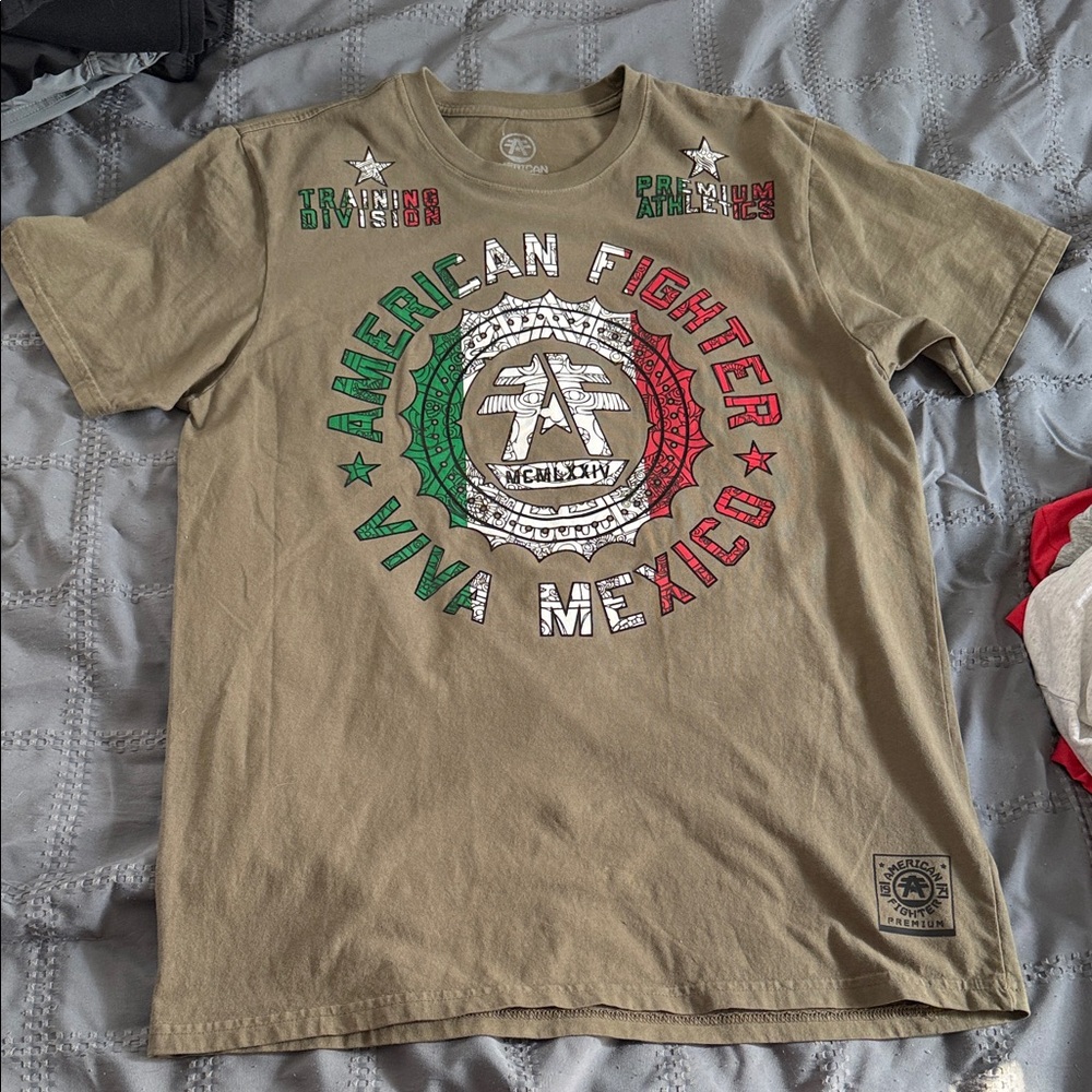 American Fighter Viva Mexico Khaki Tee